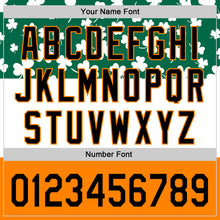 Charger l'image dans la galerie, Custom Kelly Green Black-Bay Orange 3D St. Patrick's Day Shamrock Authentic Baseball Jersey