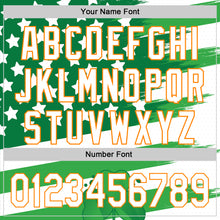 Charger l'image dans la galerie, Custom White Bay Orange-Green 3D St. Patrick's Day Shamrock Authentic Baseball Jersey