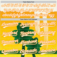 Charger l'image dans la galerie, Custom White Bay Orange-Green 3D St. Patrick's Day Shamrock Beer Authentic Baseball Jersey