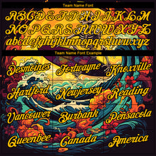 Laden Sie das Bild in den Galerie-Viewer, Custom Black Gold 3D Pattern Design Extreme Sport Skul Skiing Performance T-Shirt