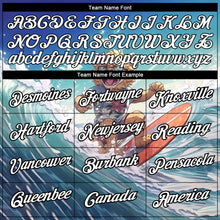 Laden Sie das Bild in den Galerie-Viewer, Custom Sky Blue White-Black 3D Pattern Design Extreme Sport Cartoon Animal Lion Surfing Performance T-Shirt