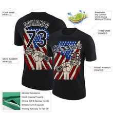 Laden Sie das Bild in den Galerie-Viewer, Custom Black White 3D Pattern Design American Flag Tool Wrench Labor Day Performance T-Shirt