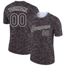 Загрузить изображение в средство просмотра галереи, Custom Brown White 3D Pattern Design Tool Screw Labor Day Performance T-Shirt