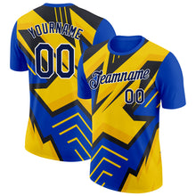 Load image into Gallery viewer, Custom Thunder Blue Navy-White 3D Esports Performance T-Shirt