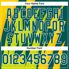 Загрузить изображение в средство просмотра галереи, Custom Midnight Green White 3D Esports Performance T-Shirt