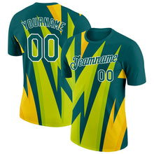 Загрузить изображение в средство просмотра галереи, Custom Midnight Green White 3D Esports Performance T-Shirt