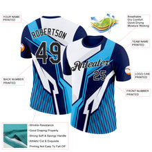 Laden Sie das Bild in den Galerie-Viewer, Custom Navy Black-White 3D Esports Performance T-Shirt