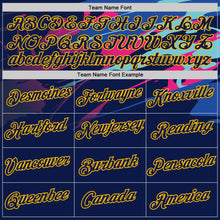 Laden Sie das Bild in den Galerie-Viewer, Custom Navy Gold 3D Esports Performance T-Shirt