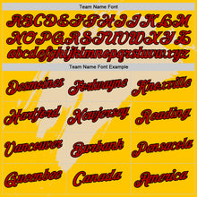 Laden Sie das Bild in den Galerie-Viewer, Custom Yellow Red City Cream-Black 3D Esports Performance T-Shirt