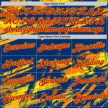 Load image into Gallery viewer, Custom US Navy Blue Red Gold-Orange 3D Esports Performance T-Shirt