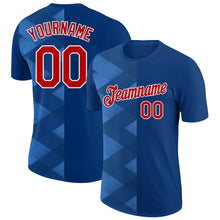 Load image into Gallery viewer, Custom US Navy Blue Red-White 3D Esports Performance T-Shirt