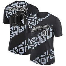Load image into Gallery viewer, Custom Black Silver-White 3D Esports Performance T-Shirt