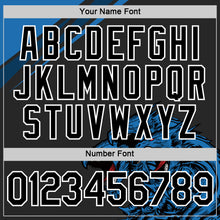 Laden Sie das Bild in den Galerie-Viewer, Custom Black Blue-White 3D Esports Performance T-Shirt