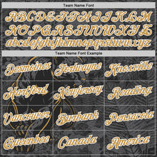 Загрузить изображение в средство просмотра галереи, Custom Black Old Gold-Steel Gray 3D Esports Leopard Performance T-Shirt