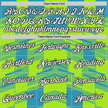 Laden Sie das Bild in den Galerie-Viewer, Custom Panther Blue Neon Green-Black 3D Esports Performance T-Shirt