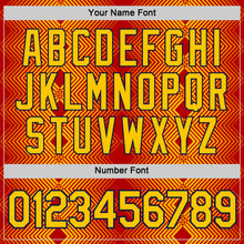 Load image into Gallery viewer, Custom Red Yellow-Navy 3D Esports Performance T-Shirt