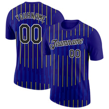 Загрузить изображение в средство просмотра галереи, Custom Dark Purple Black-Neon Yellow 3D Esports Performance T-Shirt