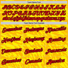 Load image into Gallery viewer, Custom Gold Fire Red-Black 3D Esports Performance T-Shirt