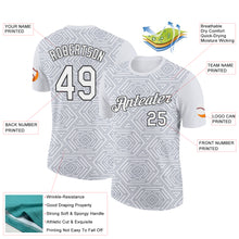 Load image into Gallery viewer, Custom White Gray-Black 3D Esports Performance T-Shirt