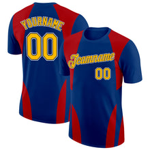 Load image into Gallery viewer, Custom US Navy Blue Gold Red-Black 3D Esports Performance T-Shirt