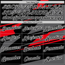 Charger l'image dans la galerie, Custom Black Steel Gray-Fire Red 3D Esports Performance T-Shirt