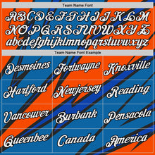 Laden Sie das Bild in den Galerie-Viewer, Custom Thunder Blue Orange-Black 3D Esports Performance T-Shirt