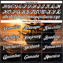Загрузить изображение в средство просмотра галереи, Custom Brown White-Black 3D Pattern Design Sailing Ship Columbus Day Performance T-Shirt