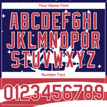 Laden Sie das Bild in den Galerie-Viewer, Custom Navy Red-White 3D Pattern Design Sailing Ship Columbus Day American Flag Performance T-Shirt