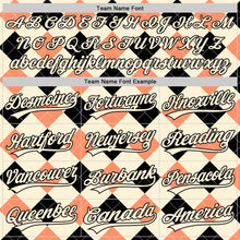 Laden Sie das Bild in den Galerie-Viewer, Custom Cream Black 3D Pattern Design Father's Day Mustache Authentic Baseball Jersey