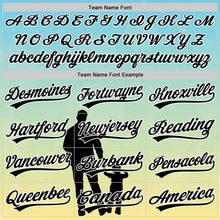 Laden Sie das Bild in den Galerie-Viewer, Custom Ice Blue Black-White 3D Pattern Design Father's Day Family Love Authentic Baseball Jersey