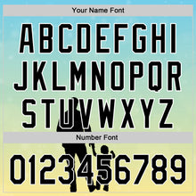 Laden Sie das Bild in den Galerie-Viewer, Custom Ice Blue Black-White 3D Pattern Design Father's Day Family Love Authentic Baseball Jersey