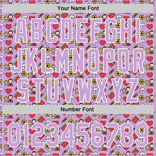 Laden Sie das Bild in den Galerie-Viewer, Custom Light Purple White 3D Pattern Design Father's Day Family Love Authentic Baseball Jersey