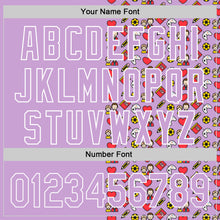 Laden Sie das Bild in den Galerie-Viewer, Custom Light Purple White 3D Pattern Design Father's Day Family Love Authentic Baseball Jersey