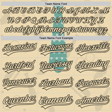 Laden Sie das Bild in den Galerie-Viewer, Custom Cream Black 3D Pattern Design Father's Day Tie Authentic Baseball Jersey