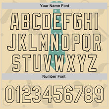 Laden Sie das Bild in den Galerie-Viewer, Custom Cream Black 3D Pattern Design Father's Day Tie Authentic Baseball Jersey