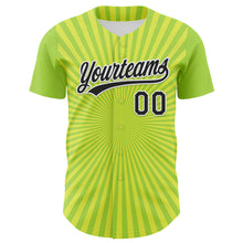 Charger l'image dans la galerie, Custom Green Black-White 3D Pattern Design Father's Day Beer Cheers Authentic Baseball Jersey