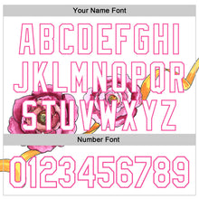 Laden Sie das Bild in den Galerie-Viewer, Custom White Pink 3D Pattern Design Mother's Day Flower Authentic Baseball Jersey