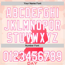 Laden Sie das Bild in den Galerie-Viewer, Custom Cream White-Pink 3D Pattern Design Mother's Day Family Love Authentic Baseball Jersey