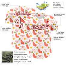 Laden Sie das Bild in den Galerie-Viewer, Custom White Red 3D Pattern Design Mother's Day Love Authentic Baseball Jersey