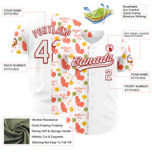 Laden Sie das Bild in den Galerie-Viewer, Custom White Red 3D Pattern Design Mother's Day Love Authentic Baseball Jersey