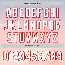 Laden Sie das Bild in den Galerie-Viewer, Custom Light Pink White-Red 3D Pattern Design Mother's Day Family Love Authentic Baseball Jersey