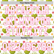 Laden Sie das Bild in den Galerie-Viewer, Custom White Pink 3D Pattern Design Mother's Day Love Authentic Baseball Jersey