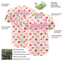 Laden Sie das Bild in den Galerie-Viewer, Custom Light Pink White-Pink 3D Pattern Design Mother's Day Flower Authentic Baseball Jersey