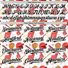 Laden Sie das Bild in den Galerie-Viewer, Custom White Black Comic Doodle Ballgame 3D Pattern Design Authentic Baseball Jersey