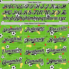 Laden Sie das Bild in den Galerie-Viewer, Custom Aurora Green Black-White Comic Doodle Ballgame 3D Pattern Design Authentic Baseball Jersey