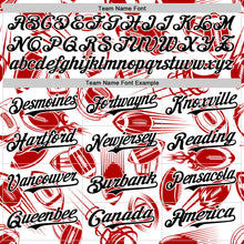 Laden Sie das Bild in den Galerie-Viewer, Custom White Black Comic Doodle Ballgame 3D Pattern Design Authentic Baseball Jersey