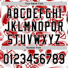 Laden Sie das Bild in den Galerie-Viewer, Custom White Black Comic Doodle Ballgame 3D Pattern Design Authentic Baseball Jersey