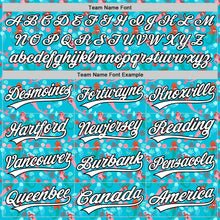 Laden Sie das Bild in den Galerie-Viewer, Custom Lakes Blue White-Black 3D Hawaii Ocean Creature Authentic Baseball Jersey