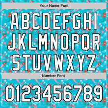 Laden Sie das Bild in den Galerie-Viewer, Custom Lakes Blue White-Black 3D Hawaii Ocean Creature Authentic Baseball Jersey