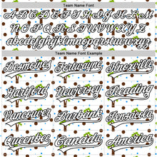 Laden Sie das Bild in den Galerie-Viewer, Custom White Black 3D Hawaii Tropical Palm Tree Authentic Baseball Jersey